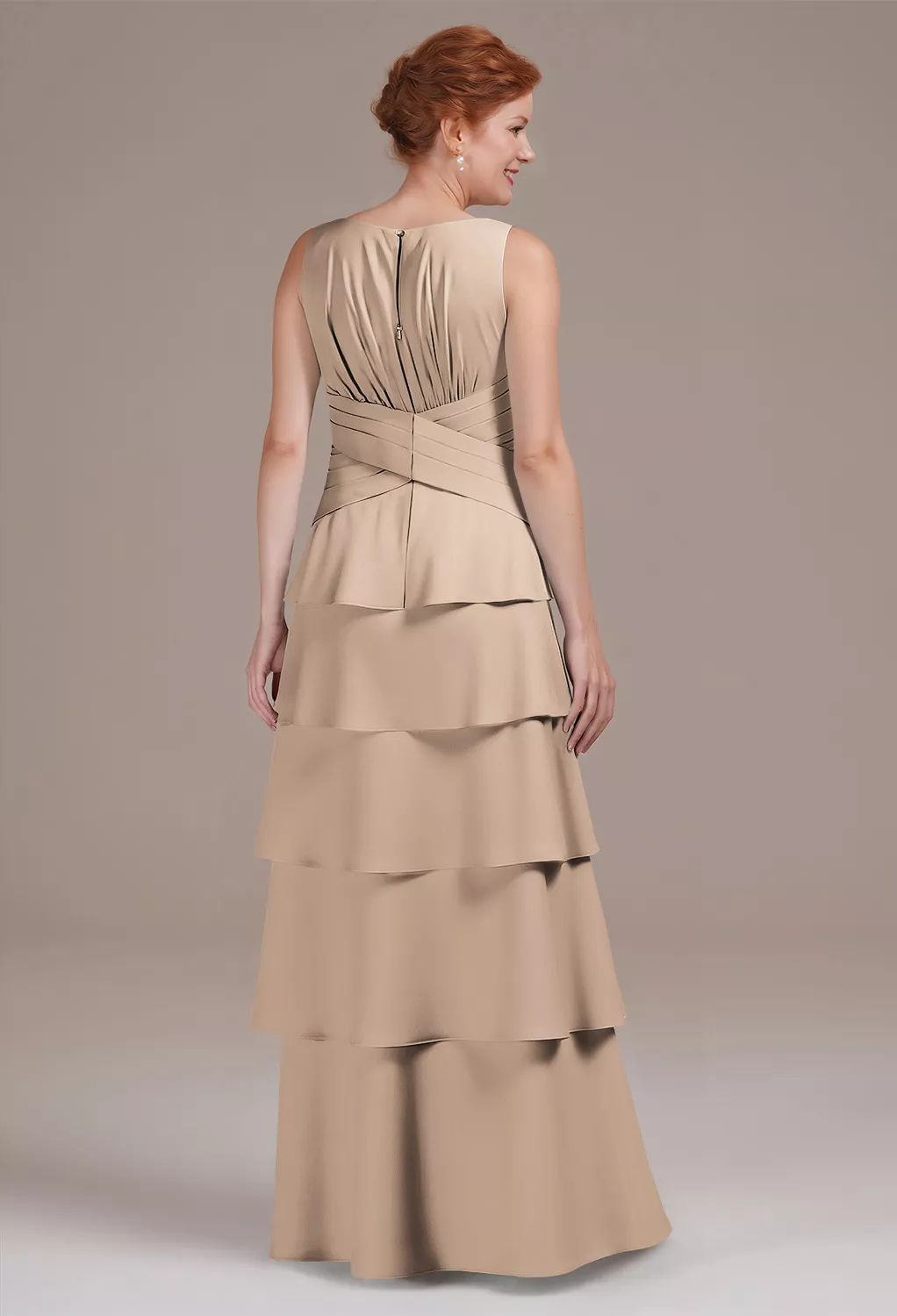 AW Addie Taupe  Mother of the Bride Dresses